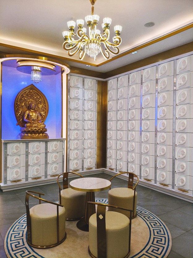 Nirvana Columbarium / 富贵骨灰位价格表 / 豪华室内灵位设计 / 马来西亚殡葬服务